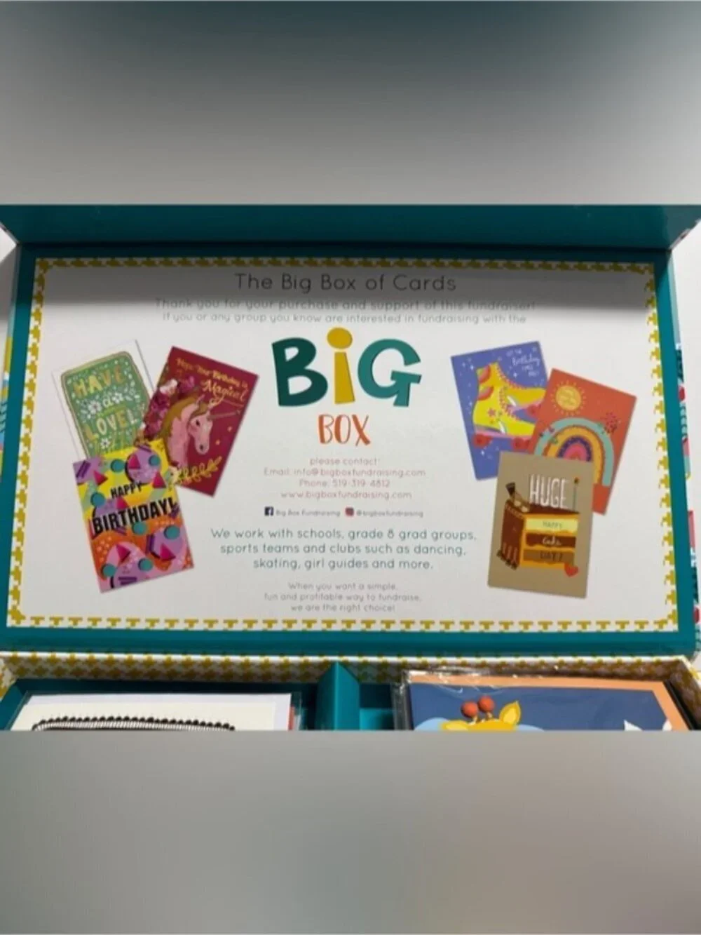 Big Box of Birthdays Card Set 22 Cards Assorted Designs Gift Box